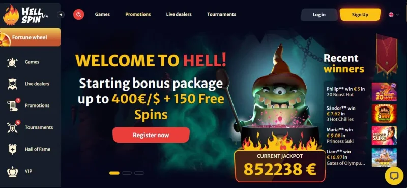 Hellspin Casino Games Collection